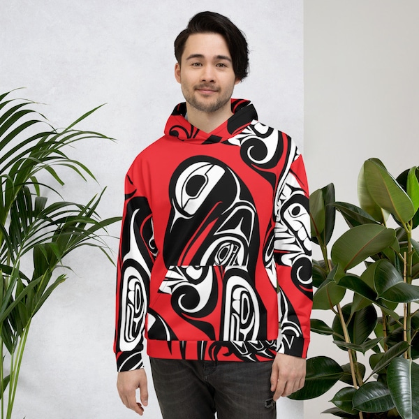 Unisex Hoodie - Alaskan Native Art Design