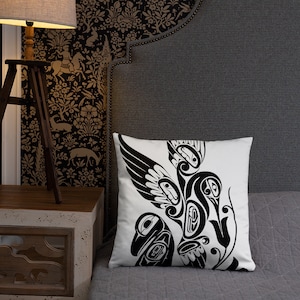 Alaskan Native Designed  Decorative Pillow