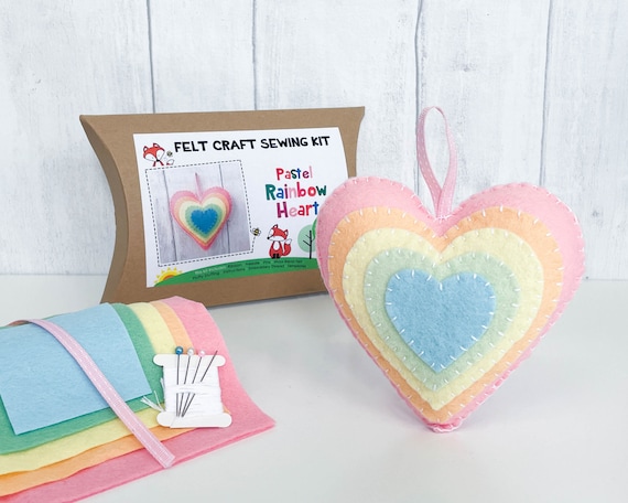 Rainbow Sewing Kit/kids Sewing Kit/preschool Learn to Sew Kit