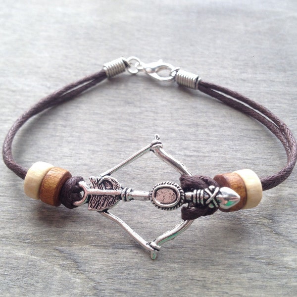 Crossbow Bracelet - Bow and arrow bracelet - tribal bracelet - boho jewellery nature bracelet