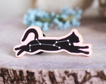 Cat Constellation acrylic pin - cat pin cat gift cat constellation pin cat badge acrylic badge Felis Cat Lover