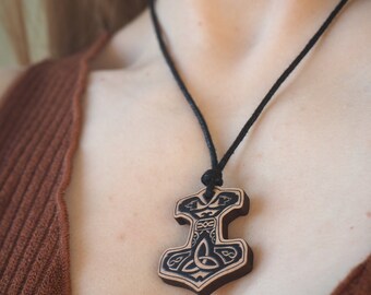 Mjölnir Adjustable Necklace - Thor's Hammer necklace - viking necklace thor necklace celtic necklace viking gift shieldmaiden choker