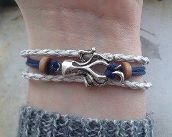 Octopus Bracelet - Kraken Bracelet - Squid Bracelet - Pirate Bracelet - Boho Bracelet - Bohemian Bracelet - Nautical Bracelet surf bracelet