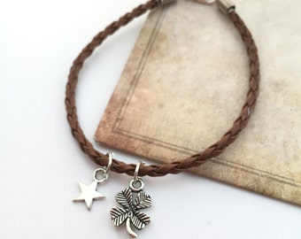 Good luck Bracelet Irish Bracelet - luck charm - cord bracelet mothers day gift