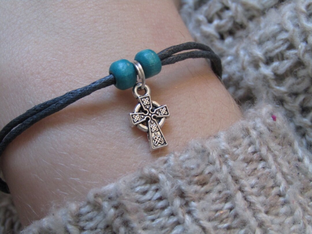 Celtic Cross Bracelet Celtic Bracelet Irish Bracelet Etsy