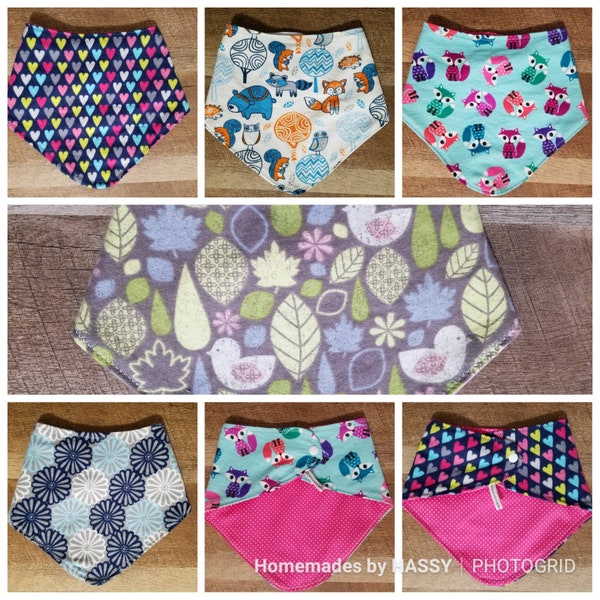 Waterproof Bandana Bib, Special needs bibs, drool bib, teen bib,  design, mix and match, dribble bib