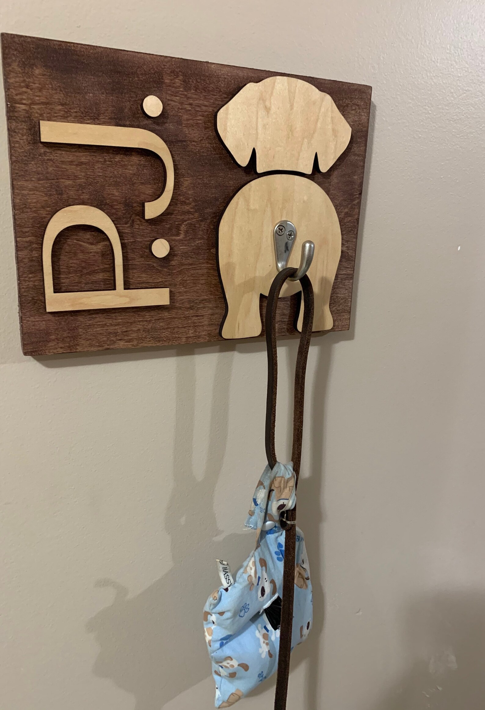 Dog leash holderCustom Wooden Dog Butt Leash Etsy