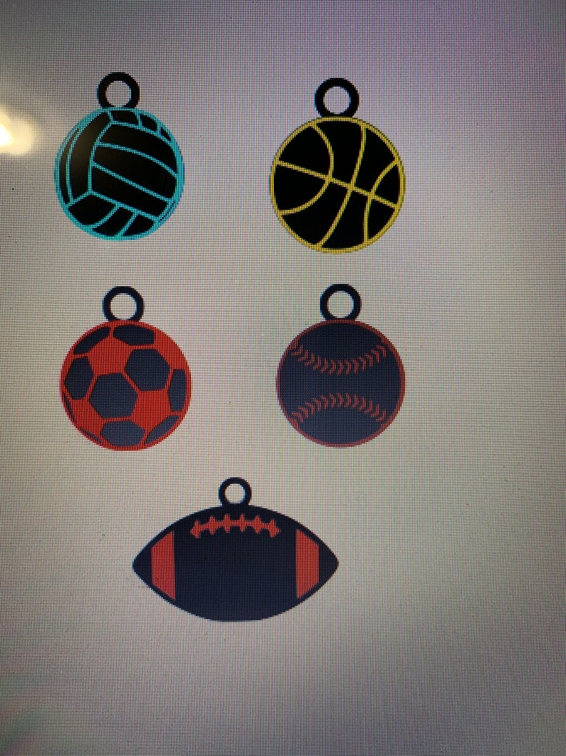 Sports Christmas Tree Ornamentstree Ornamentsbasketball Etsy