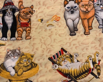 Cat Fabric Grocery Bag Holder - Plastic Bag Holder - Bag Dispenser- Plastic Bag Dispenser-Grocery Bag Dispenser-Cat Themed- Cat Fabric