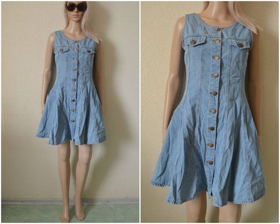 flared dungaree dress