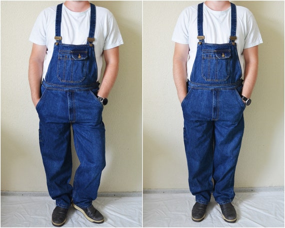 mens denim one piece jumpsuit