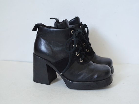 4 inch black booties
