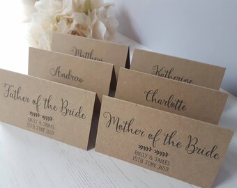 Wedding Name Cards Etsy