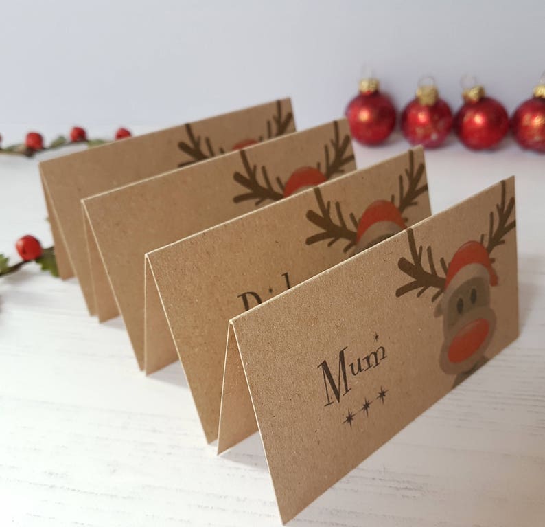 Christmas Table Name Cards 