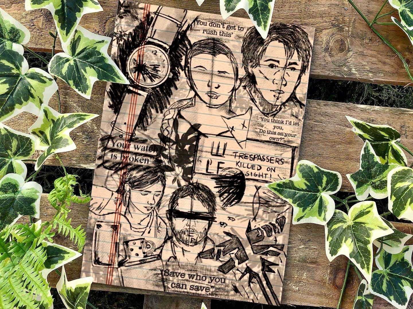 Ellie's tattoo - Last of us Part 2 Spiral Notebook for Sale by raphaelazz