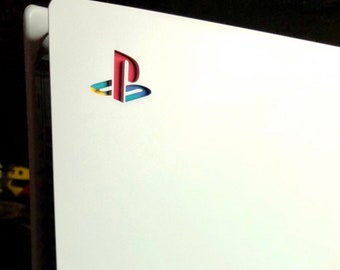 Sticker rétro avec logo PlayStation pour PS5/PS5 Slim