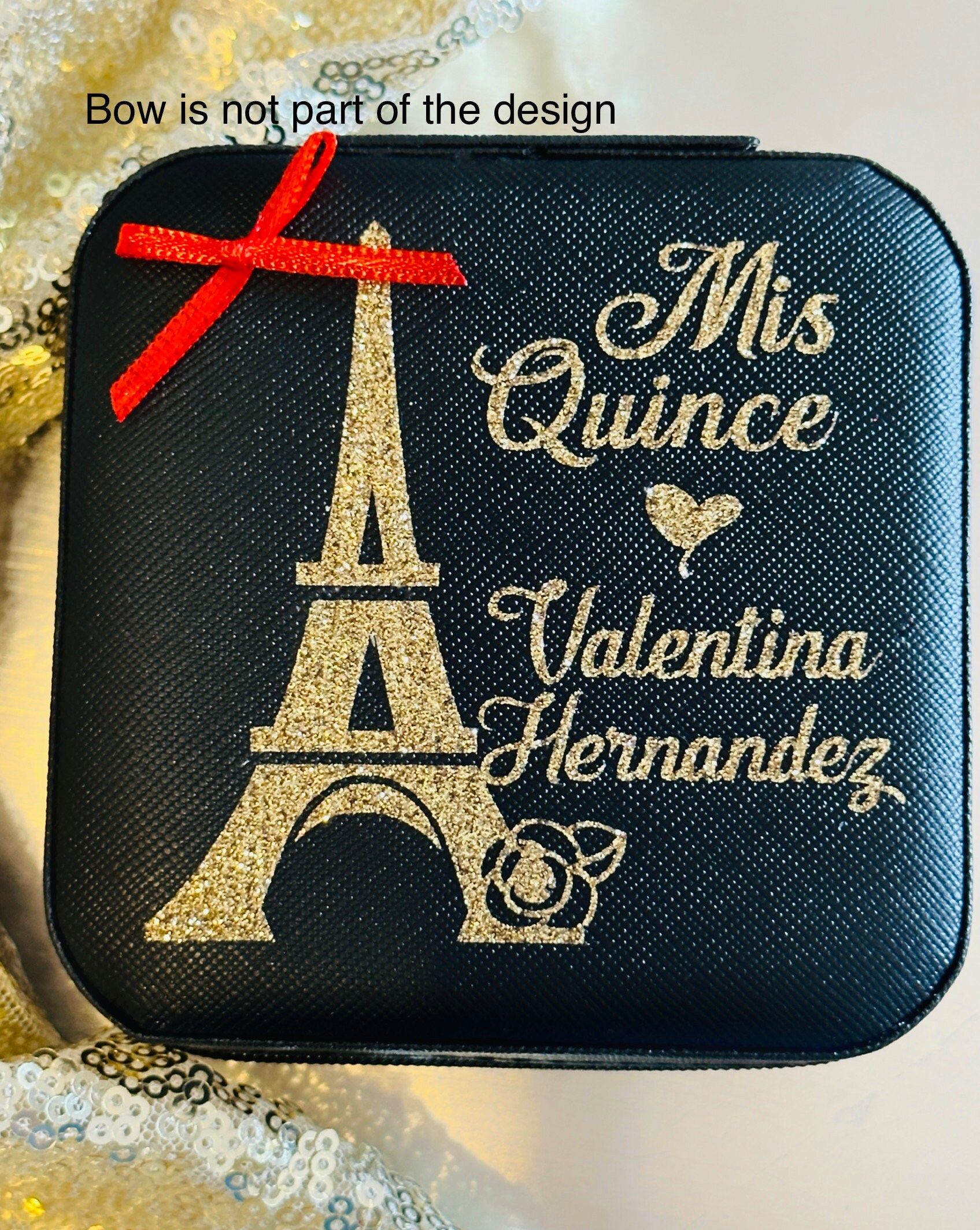 Personalized Jewelry Box Quinceañera Damas Sweet 15 Gifts Jewelry