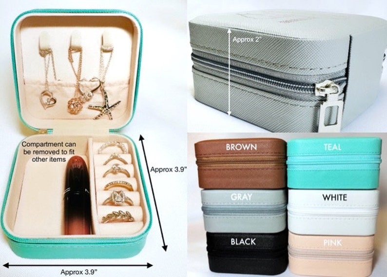 Personalized Jewelry Box Quinceañera Damas Sweet 15 Gifts Jewelry