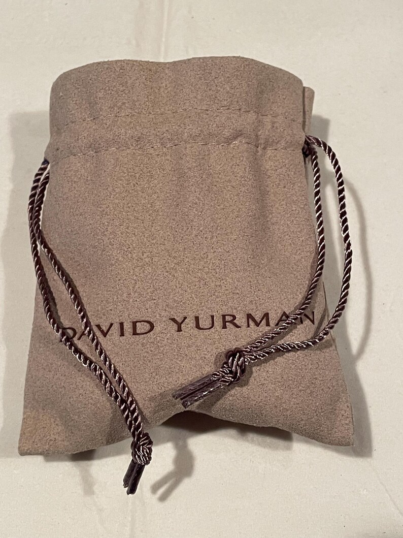 David Yurman Sterling Silver 20mm Albion Necklace Tourmaline & Diamonds