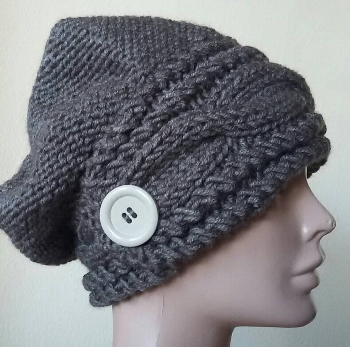 Hand Knit Knitted Hat Woman Knit Hat Knit Hat Womens Knit Etsy