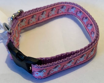 Tiny Unicorn Collar (1/2" wide)