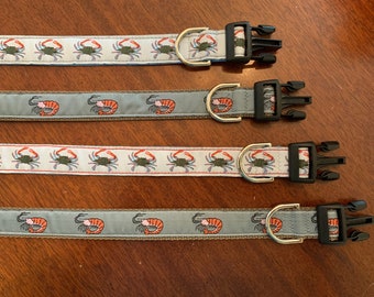 YOUR CHOICE- 1&quot; wide Shrimp or Blue Crab Collar