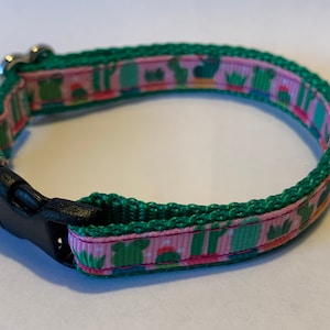Tiny Cacti Collar (1/2&quot; wide)