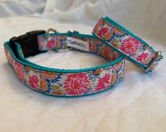 Pink Flower Collar