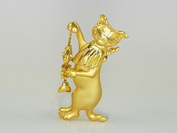 Cat Pin//AJC//American Jewelry Chain//Matt Finish… - image 3