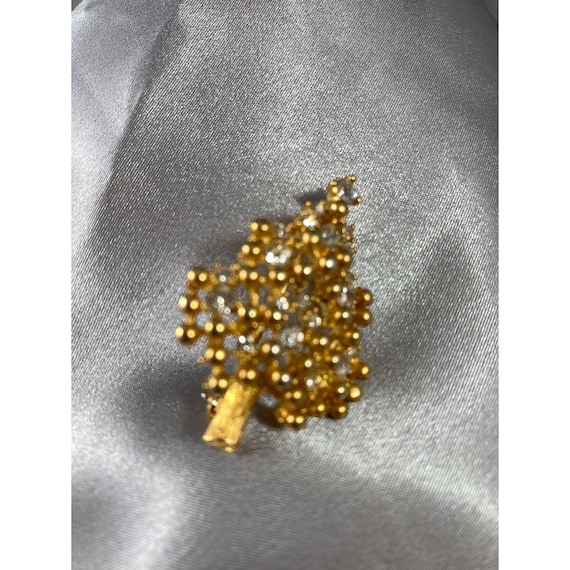 Christmas Tree Pin Brooch Eisenberg Unmarked Gold… - image 1