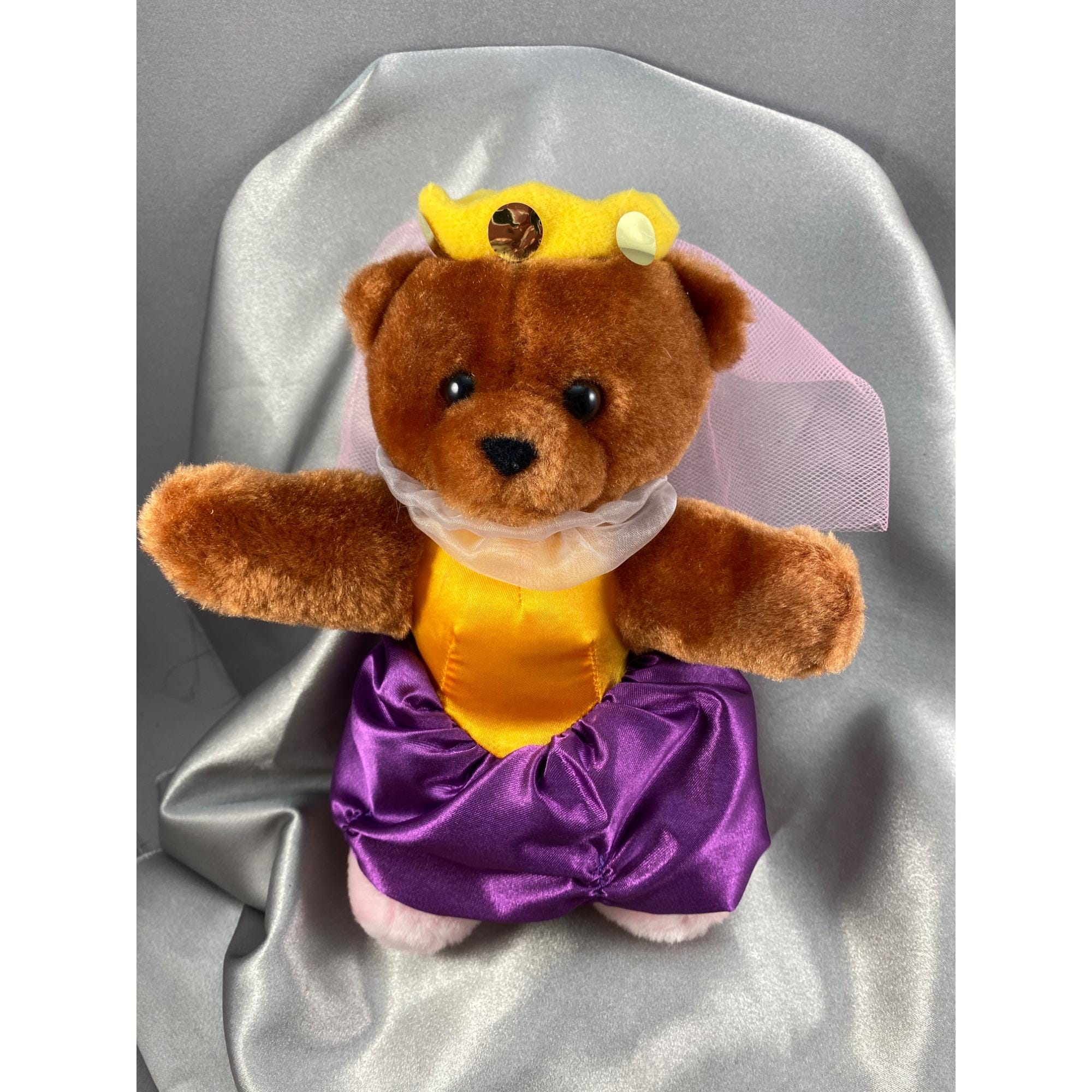 Bear Vintage 1990 Shilla Princess by Roni Toy Inc. Brown Bear With