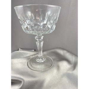 Champagne, Martini,Sherbet, Cocktail Stemware (4) Chantelle Cristal D&#39;ArquesVTG