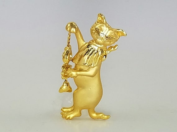 Cat Pin//AJC//American Jewelry Chain//Matt Finish… - image 1