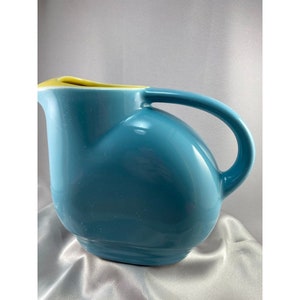 Hall China Westinghouse Refrigerator Pitcher Daffodil 7x9x3&quot; 30s VTG
