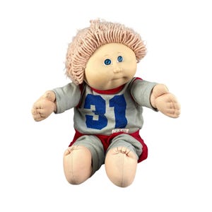 Cabbage Patch Kid 1978-82 Boy Doll Blonde Loop Hair Blue Eyes  Xavier Roberts
