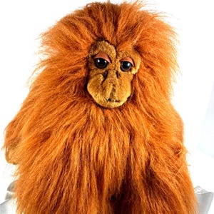 Vintage 1991 Commonwealth Orangutan Plush 14" Shaggy Ape Monkey Stuffed Animal Rare