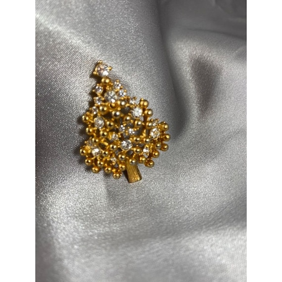 Christmas Tree Pin Brooch Eisenberg Unmarked Gold… - image 4