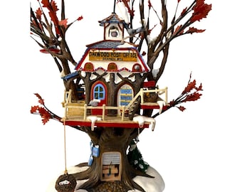 Dept 56 North Pole Woods Oakwood Post Office Lighted