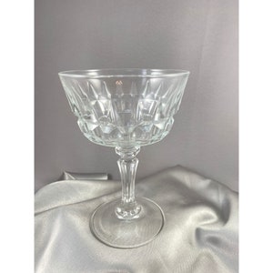 Stemware (4) 2 Heights 5.5&quot; and 4 1/2&quot; Champagne, cocktail, Sherbet, VTG