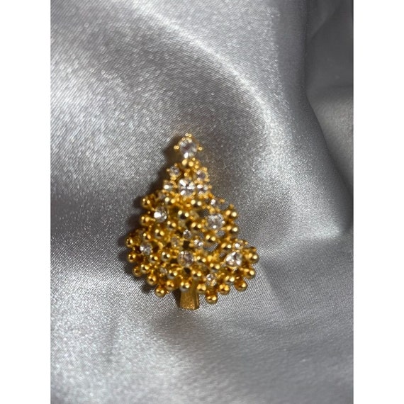 Christmas Tree Pin Brooch Eisenberg Unmarked Gold… - image 3