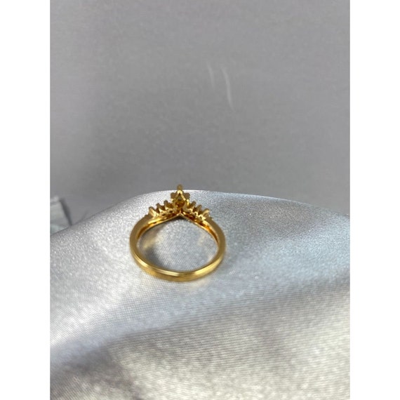 Avon gold and rhinestone ring size 6. Tiara shape… - image 3