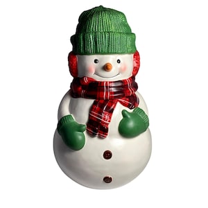 Hallmark Exclusive Schneemann Keksdose Keramik Weihnachtsdeko Vintage 1998