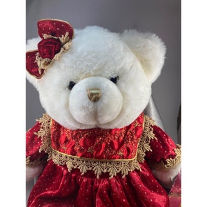 Bär Kuscheltier DanDee White Large Limited Edition Andenken Erinnerungen Vintage