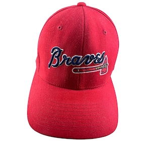Atlanta Braves Baseballpet Hoed Golf Nike Flex Fit echt geborduurd vintage
