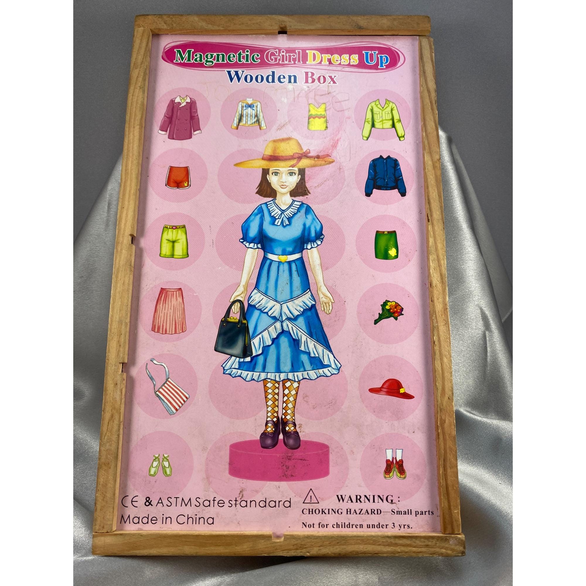 Magnetic Girl Dress up Wooden Box Set With Clothes & Accessories - Etsy Magnetic Girl Dress up Wooden Box Set With Clothes & Accessories - Etsy