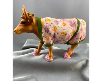 Cow Parade Early Show #9129 Hair Curlers Fuzzy Slippers