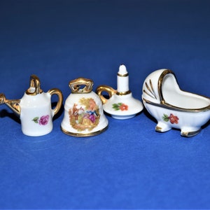 値下げ中limoges france ミニチュア12点 Antique Vintage French Limoges France Miniature Dollhouse 1