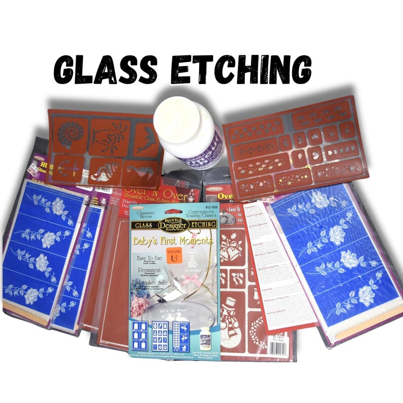 Glass Etching Stencils Etsy