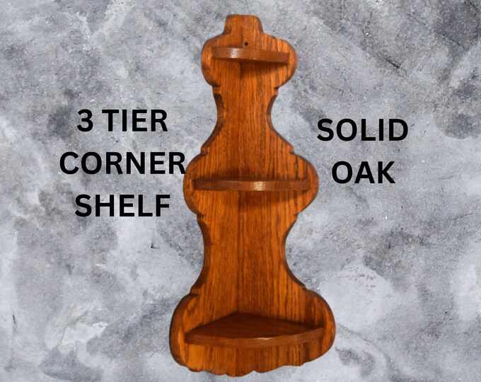 Vintage Wood Display Shelving 3 Tier Shelves Arch Design Etsy