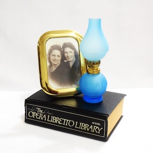 Vintage The Opera Libretto Library Beautiful Large Black Book Gold Embossing Coffee Table Decor